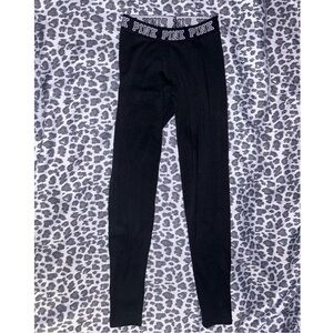 PINK Victoria’s Secret Black High Waisted Yoga Pants